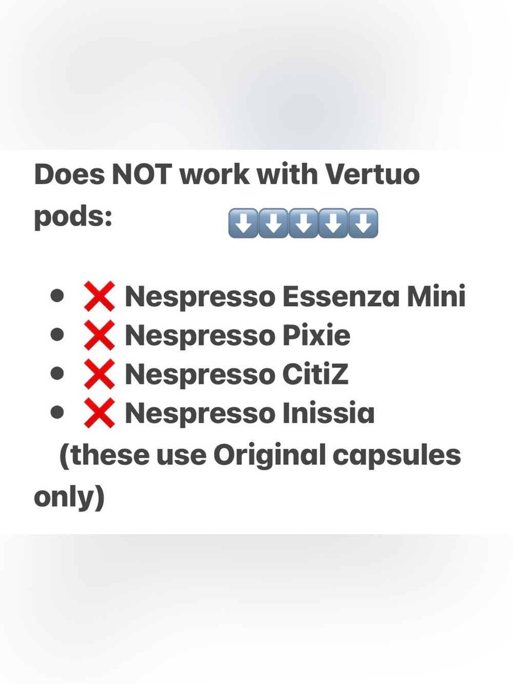 Nespresso VERTUO Assorted Coffee flavors
15 - sampler - Picture 7 of 7